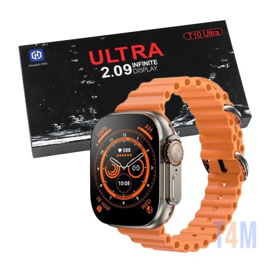 Smartwatch T10 Ultra Series 8 2.09" (Versão para Chamada) Laranja
